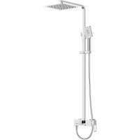 Душевая система BelBagno Luce LUC-VSCM-CRM Хром латунь на стену
