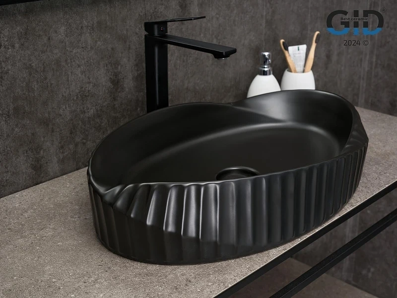 Раковина-чаша Gid Creativo 60 Bm888 53358 цвет Черный матовый
