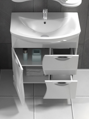 Тумба под раковину Vigo Callao 70 tn.CAL.BAL.70.1D.2Y Белая МДФ / ЛДСП