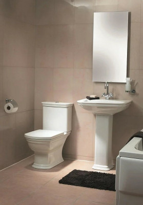 Унитаз компакт Vitra Serenada 9722B003-7203 с бачком и сиденьем Микролифт фарфор напольный