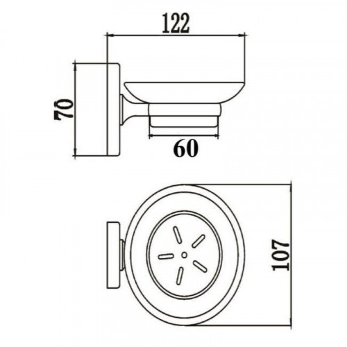 Мыльница Ростовская Мануфактура Сантехники A2020 Хром