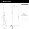 Душевая система Whitecross Y brushed nickel Y1244TOPNIB цвет Никель брашированный
