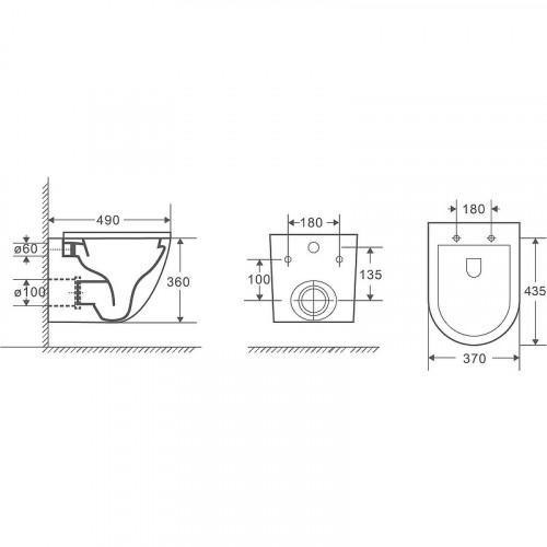 Унитаз WeltWasser Merzbach 043 GL-BL 10000011164 подвесной Черный глянцевый с сиденьем Микролифт фаянс подвесной