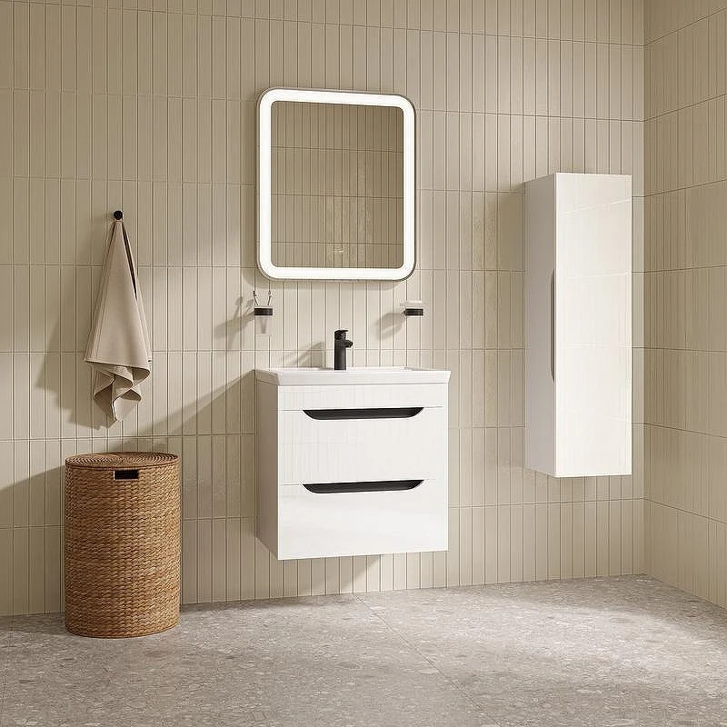 Тумба с раковиной Iddis Ray 60 RAY60W0i95K подвесная цвет Белый