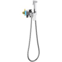 Гигиенический душ со смесителем Aquatek Либра AQ1022CR Хром латунь встраиваемый