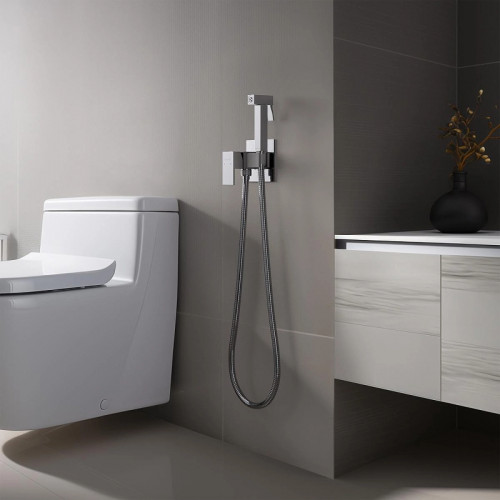 Гигиенический душ со смесителем Aquatek Либра AQ1022CR Хром латунь встраиваемый