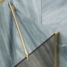 Шторка на ванну Maybah Glass MGV-77-3ш 900x1400 в широком профиле Золото стекло бронзовое матовое
