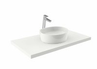 Раковина-чаша Ravak Moon 3 46 XJN01300004 Белая искусственный камень (литьевой мрамор) накладная