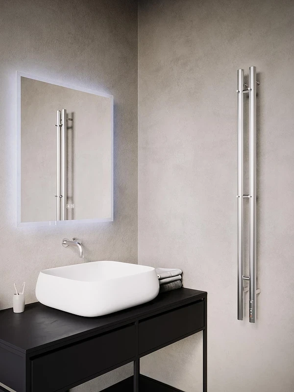 Электрический полотенцесушитель Terminus Duo 1200 4670078561817 цвет Хром