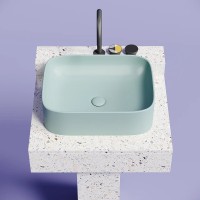 Раковина-чаша Ceramicanova Element 51 CN6052MLG Зеленая матовая фарфор накладная