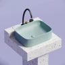 Раковина-чаша Ceramicanova Element 51 CN6052MLG Зеленая матовая фарфор накладная