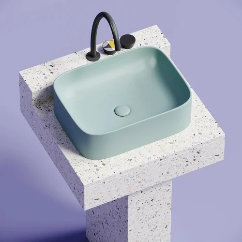 Раковина-чаша Ceramicanova Element 51 CN6052MLG Зеленая матовая фарфор накладная