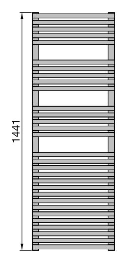 Водяной полотенцесушитель Zehnder Forma Spa LFD-150-050-05 Белый