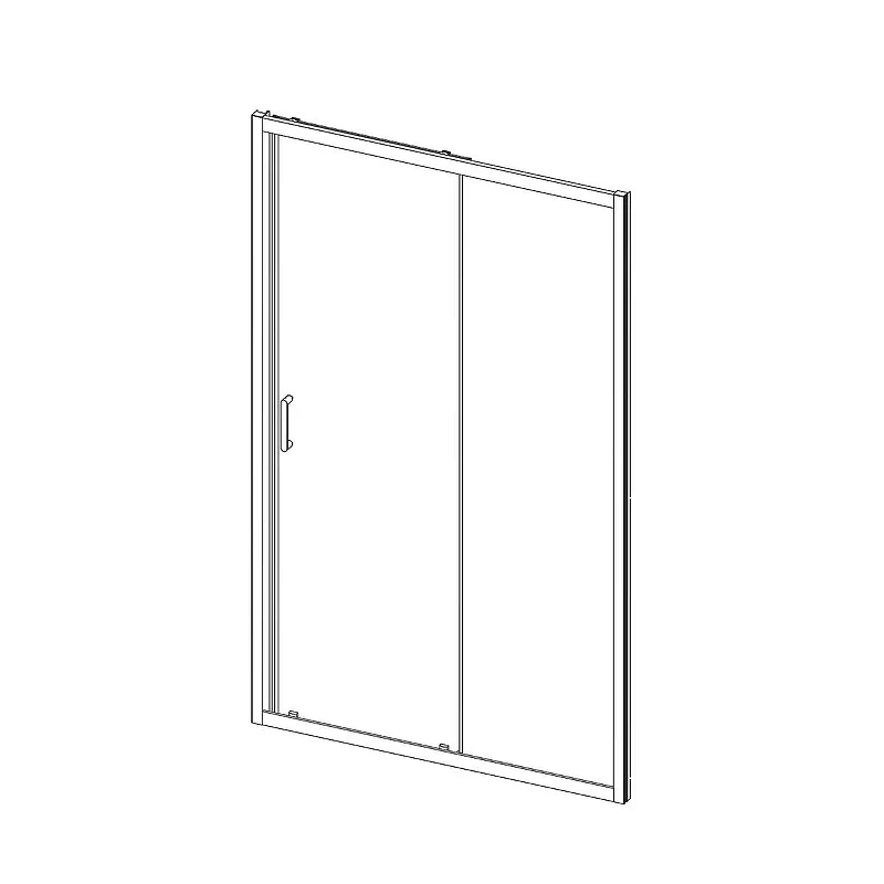 Душевая дверь Vincea Alpha 110 VDS-3AL110CL профиль Хром стекло прозрачное