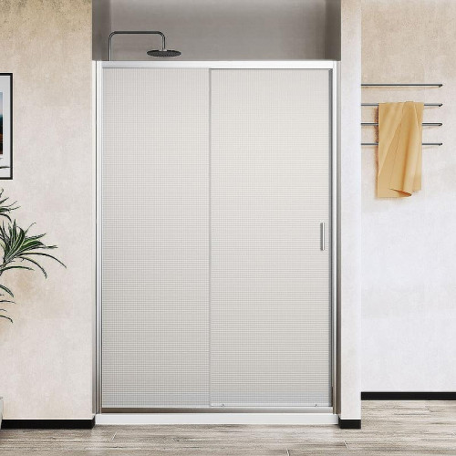 Душевая дверь Vincea City 140 VDS-5CT140MT профиль Хром стекло текстурное