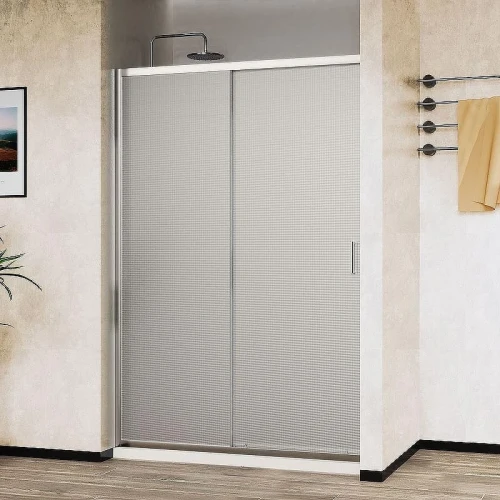 Душевая дверь Vincea City 140 VDS-5CT140MT профиль Хром стекло текстурное