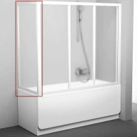 Боковая стенка для шторки на ванну Ravak Supernova APSV 70 95010102ZG профиль Белый стекло Grape
