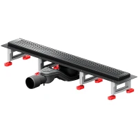 Душевой лоток AM.PM MasterFlow 60 W01SC-P11-060-01BM с Черной матовой решеткой Cut Gradient