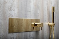 Душевая система Boheme Fusion 130-G Золото латунь на стену