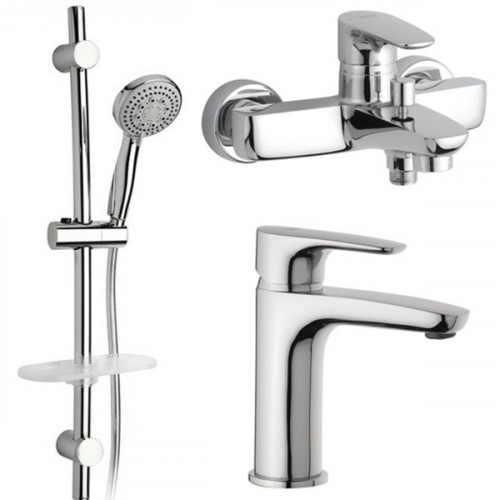 Комплект смесителей Paini Parallel 47CRKIT3 Хром