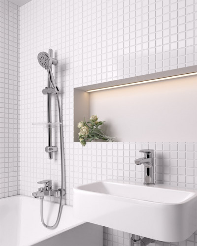 Комплект смесителей Paini Parallel 47CRKIT3 Хром