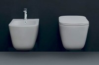 Унитаз Kerasan Tribeca 511459 подвесной Grigio matt без сиденья фаянс подвесной