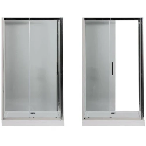 Душевой уголок Aquanet Delta NPE1131 150x80 профиль Хром, стекло прозрачное
