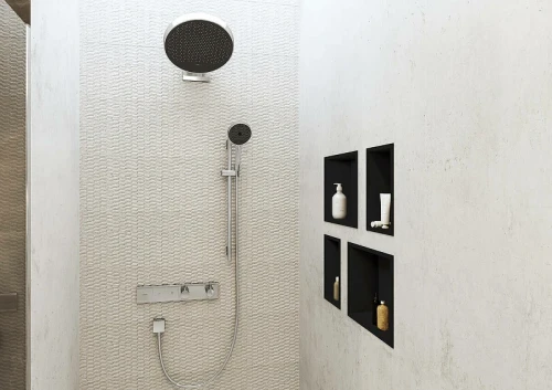 Смеситель для душа Hansgrohe RainSelect 15380000 с термостатом Хром латунь встраиваемый