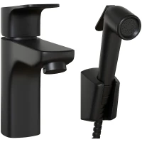 Смеситель для раковины Paini Viva Style P4YO205/574 с гигиеническим душем Черный матовый