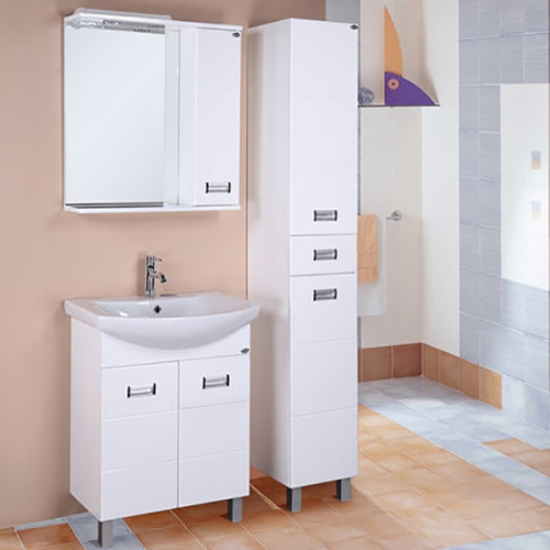 Тумба под раковину Onika Балтика 70 2 дверцы Белая МДФ / ЛДСП