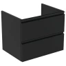 Тумба под раковину Ideal Standard Tesi 60 T0050ZT подвесная цвет Silk Black (Черный шелк)