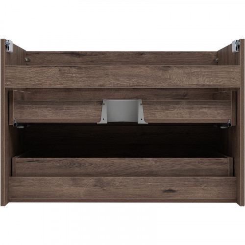 Тумба под раковину Aquanet Нота New 90 334193 подвесная Дуб веллингтон табак МДФ / ЛДСП