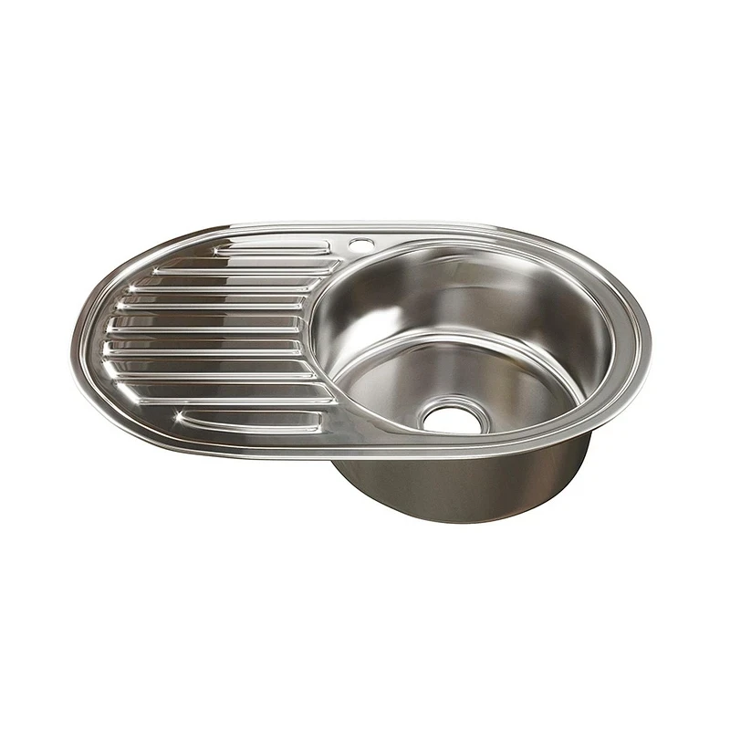 Кухонная мойка Mixline 77 R 533708 цвет Хром