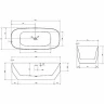 Акриловая ванна Vincea 170x75 VBT-630 без гидромассажа
