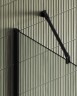 Душевая перегородка Maybah Glass MGD-680-6ш 1090x1950 в широком профиле Черный стекло сатиновое