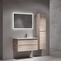 Тумба под раковину Sancos Marmi 2.0 100 R MR2.0100REG подвесная Дуб галифакс натуральный МДФ / ЛДСП