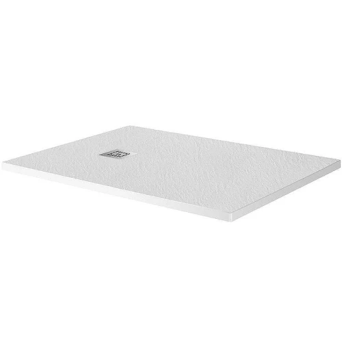 Душевой поддон из искусственного камня BelBagno Uno 160x80 TRAY-MR-UNO-AH-160/80-35-W-CR Белый