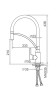 Смеситель для кухни Frap F4552-8 Белый латунь