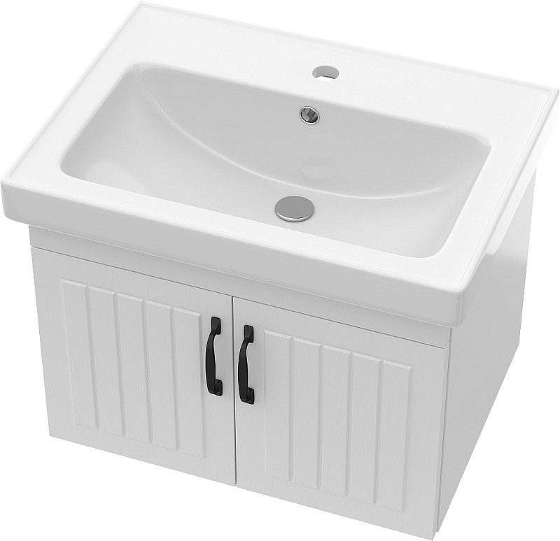 Тумба с раковиной DIWO Сочи 60 подвесная цвет Белый