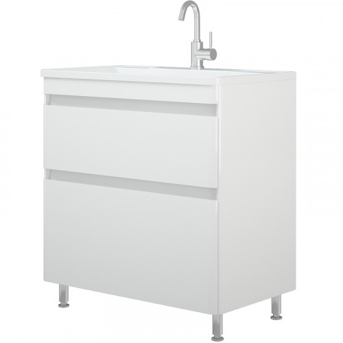 Тумба под раковину Corozo Алабама Z2 80 SD-00000595 Белая МДФ / ЛДСП