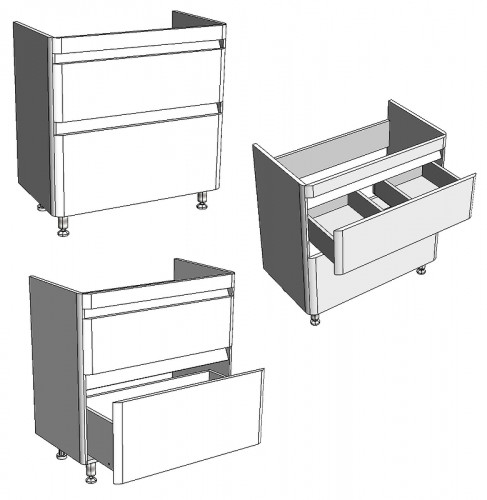 Тумба под раковину Corozo Алабама Z2 80 SD-00000595 Белая МДФ / ЛДСП