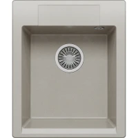 Кухонная мойка Polygran Argo-420 №14 627314 Серая искусственный камень (литьевой мрамор) встраиваемый