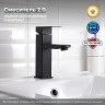 Смеситель для раковины Ростовская Мануфактура Сантехники SUS125BL-001F Черный матовый нержавеющая сталь