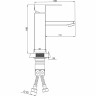 Смеситель для раковины Ростовская Мануфактура Сантехники SUS125BL-001F Черный матовый нержавеющая сталь