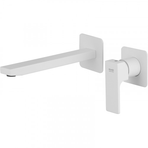 Смеситель для раковины Remer Absolute AU15PLBO Белый матовый латунь встраиваемый