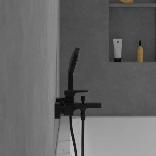 Смеситель для ванны Villeroy&amp;Boch Architectura Square TVT125001000K5 цвет Черный матовый
