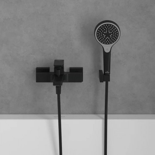 Смеситель для ванны Villeroy&amp;Boch Architectura Square TVT125001000K5 цвет Черный матовый