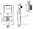 Унитаз с инсталляцией Loranto Fredo 4501+CS-WH8005 цвет Белый с сиденьем Микролифт