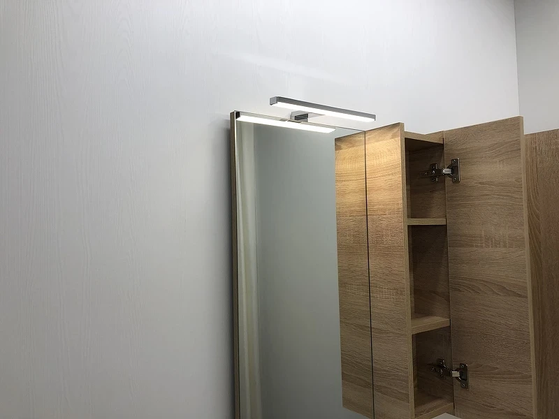 Зеркало со шкафом Comforty Тромсе 60 00004142221 Дуб сонома МДФ / ЛДСП, стекло