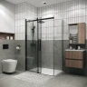 Душевой уголок Grossman Classic 120х70 120.K33.04.1270.21.00 профиль Черный матовый стекло прозрачное